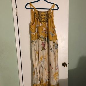 Anthropologie maxi dress